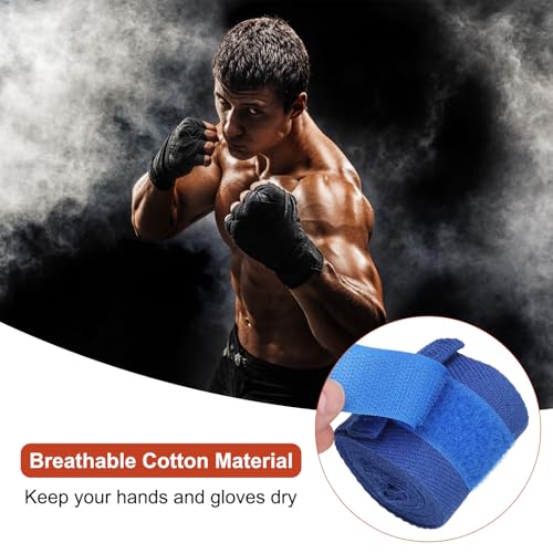 PATIKIL Boxing Hand Wraps Length Elastic Boxing Wraps - color: Blue, size: 98 Inch/197 Inch