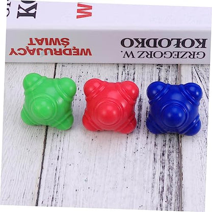 BESPORTBLE 3pcs Fitness Reaction Soccer Training Equipment Reaction Football Agility Bounce Training Balls Football - color: Blue, size: Medium