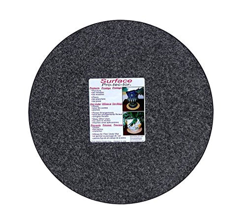 MA-1400 Synthetic Fabric Plant Mat, 14-Inch, Charcoal/Walnut Brown (Packaging label may vary)