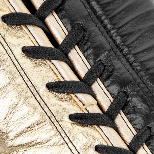Venum Hammer Pro Boxing Gloves - color: Black/Gold, size: 14oz, style: Laces