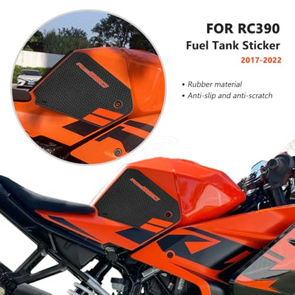 for RC 390 2017-2022 Tank Pad Motorcycle Accessories Protector Sticker Decal Gas Knee Grip Tank Traction Pad Side New Pattern rc390