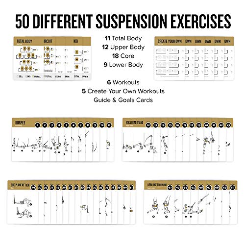 Suspension Workout Cards, Instructional Fitness Deck for Women & Men, Beginner Fitness Guide to Training Exercises at Home or Gym (Suspension, Vol 2) - style: Suspension Vol2