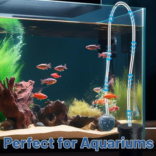 3/16" Aquariums Airline Tubing 25 Feet Standard Aquarium Tubing for Fish Tank Flexible Air Hose Pure Hose Aquarium Garden Terrarium Pond - size: 25 feet