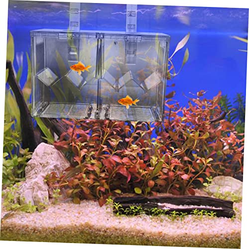 YARNOW Aquarium Isolation Box for Fish Breeding Separation Container Easy Install Breeding Holder to Increase Survival Rate Sturdy Design for Fish Tank Use