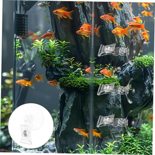 5pcs Aquarium Cup Clips for Seaweed Feeding Tool Fish Food Holder Design for Easy Installation and Fish Tanks