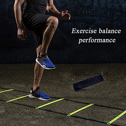 Agility Ladder Flexibility Speed Ladder, Sports Training Set,Fitness Jumping Ladder Footwork Sport Equipment,for Kids/Adults Outdoor Training(Size:3m) - size: 3m