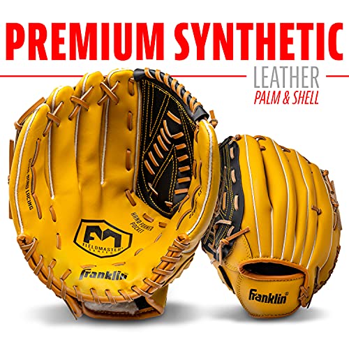 Franklin Sports Field Master Baseball Glove - color: Tan, style: 13" - Basket "V" Web