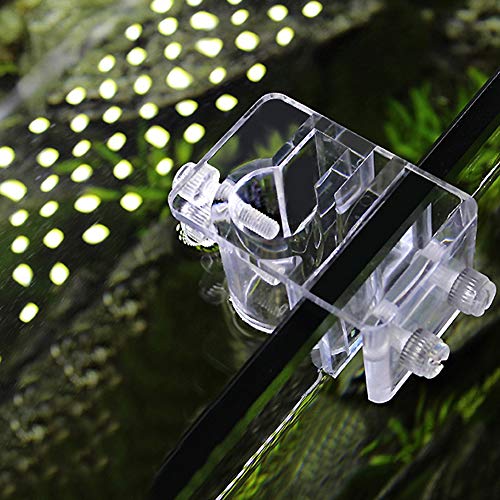 Zerodis Fish Tank Acrylic Pipe Clip Holder, Aquarium Filter Mount Tube Inflow Outflow Tube Clip Holder Tube Fixing Filter Holder