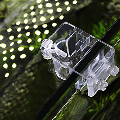 Zerodis Fish Tank Acrylic Pipe Clip Holder, Aquarium Filter Mount Tube Inflow Outflow Tube Clip Holder Tube Fixing Filter Holder