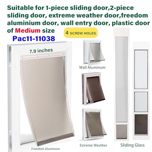 1 PCS Medium Metal Replacement Bracket for PetSafe Dog Door Replacement Flaps PAC11-11038 - Aluminium Alloy Dog Door Flap Bracket - Easy Installation with Screws