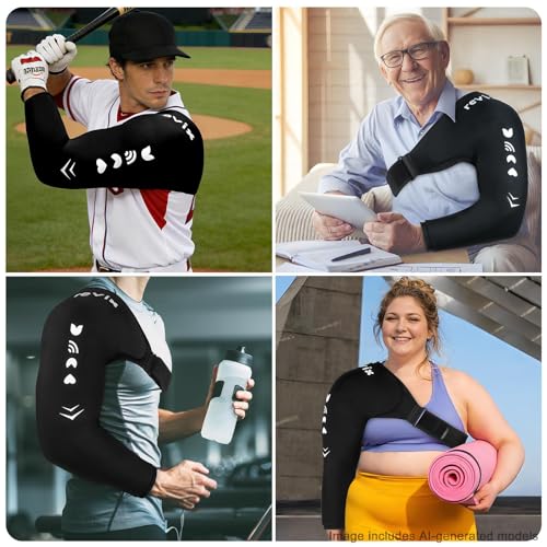 REVIX Ice Wrap for Shoulder & Arm, Reusable Cold Sleeve, M | For Pitchers, Volleyball Players & Athletes, Eases Elbow & Shoulder Pain, Speeds Muscle Recovery for Post-Workout & Daily Use - style: Medium