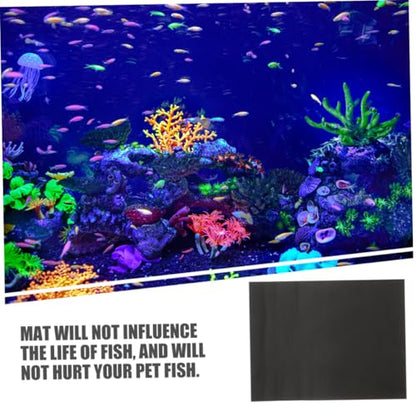 2pcs Thickened Shockproof Aquarium Mat Non-Skid Fish Tank Bottom Pad Cushion for Home Use Thick Design to Protect Fish Tank Integrity