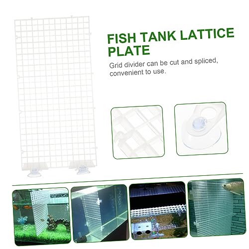 Generic Aquarium Isolation Panel Spliced Lattice Plate Grid Board for Fish Tank Dividers Random Color