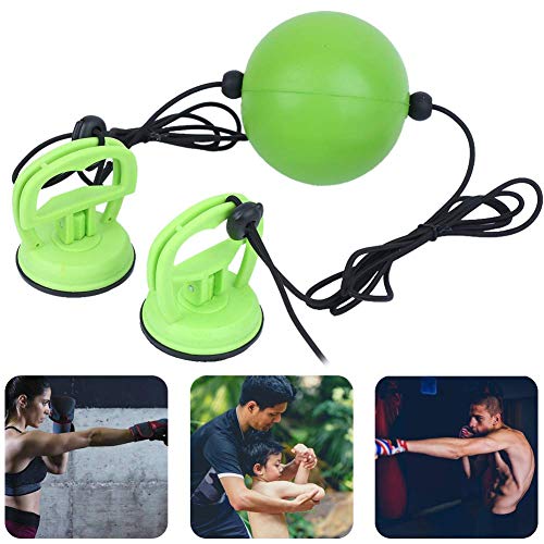 Boxing Reflex Ball for Hand Eye Coordination Training, PU Foam Speed Training Equipment with Adjustable Elastic Rope & Strong Suction Cup for Home Gym