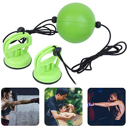 Boxing Reflex Ball for Hand Eye Coordination Training, PU Foam Speed Training Equipment with Adjustable Elastic Rope & Strong Suction Cup for Home Gym