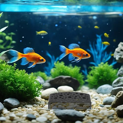 VICASKY 2pcs Shrimp Hideout Cave Aquarium Decor Black Spawning Tube Fish Hiding House Breeding Shelter Freshwater Shrimp Tank Accessories for Fish Tank