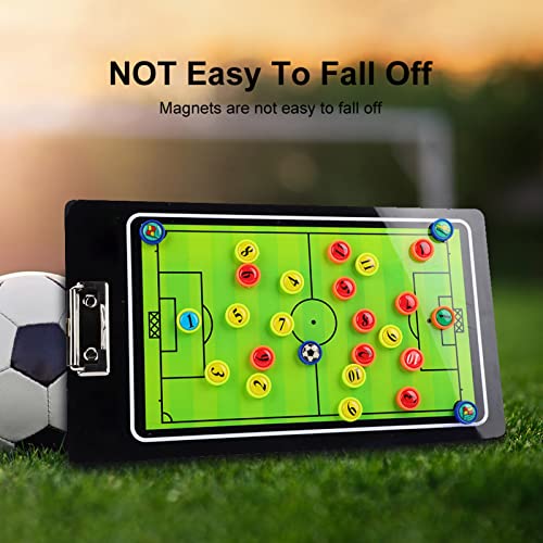Dilwe Soccer Magnetic Board,Football Coaching Board for Competition Training Teaching Coaching