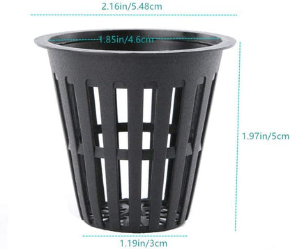 50PCS 2 Inch Garden Slotted Mesh Net Cups, Round Heavy Duty Net Cups Pots for, Hydroponics Slotted Mesh - size: 2 inch Net Pots - 50 pack