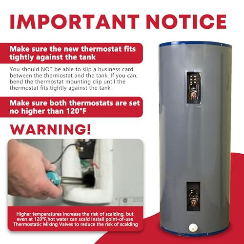 Water Heater Elements, 4500W/240V Hot Water Heater Elements Pack Including Element Wrench and Element Quick Change Tool- Water Guide Board, Fits Most Models of Dual Element Eletrical Water Heaters