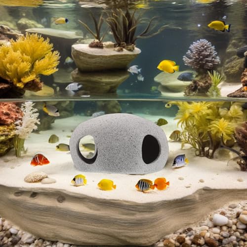 SUPVOX Aquarium Shelter House Small Cave for Fish Tank Porous Hollow Fish Hiding Breeding Tube Decorative for Shrimp and Cichlid in Freshwater Aquariums