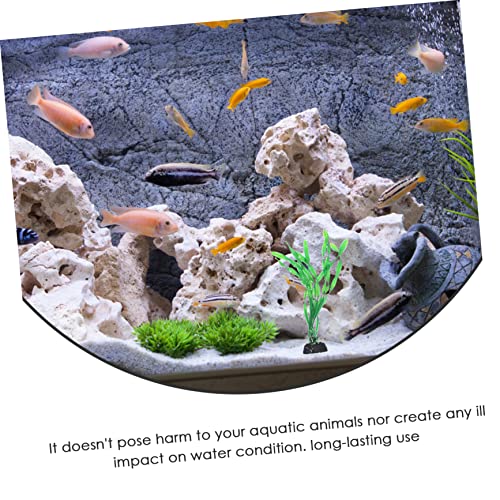Hemoton 10Pcs Decorative Fake Fish Tank Grass Elegant Desktop Aquarium Plant Decor for Home Office Durable Aquatic Plant Accessories for Stylish Aquarium Design