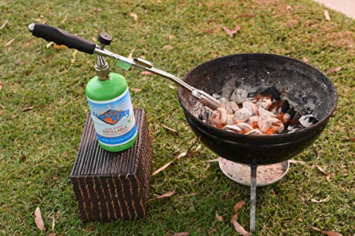 Flame King Propane Gas Blow Torch 20,000 BTU w/Self Igniter, Fire and Charcoal Starter, Weed Burner and more