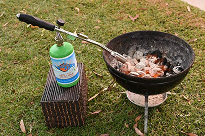 Flame King Propane Gas Blow Torch 20,000 BTU w/Self Igniter, Fire and Charcoal Starter, Weed Burner and more