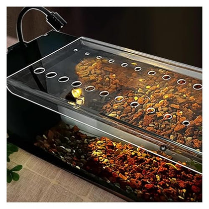 LZMZMQ Aquarium Fish Tank Top Cover Transparent Acrylic Sheet, Outdoor Porch Home Terrarium Lid Protective Hood, Custom Rectangle Anti-Fish Jump Lid(L18xW10in/45.7x25.4cm) - size: L18xW10in/45.7x25.4cm
