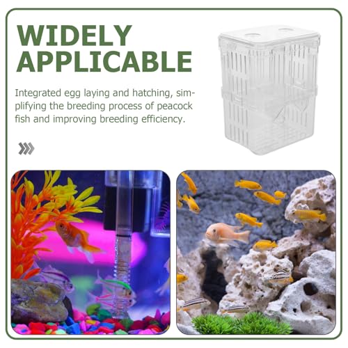 BESPORTBLE 2pcs Fish Tank Incubator: Transparent Fish Breeding Box for Aquarium Floating Isolation Hatchery - Small Incubator for Guppy Betta Clownfish