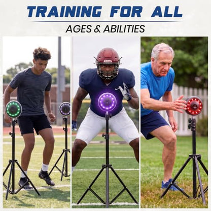 Reflexx RLT 2.1 Reaction Training Lights with TriPod's – Improve Reaction Time, Coordination & Focus – Adjustable Speed, Brightness & Sound Control – for Fitness, Rehab, Seniors & Athletes