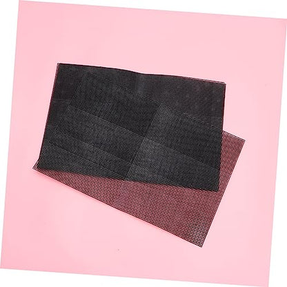 Veemoon 5pcs Plastic Mesh Grid for Fish Tanks Flexible and Cuttable Black Mesh for Crafting Aquarium Dividers and Breeding