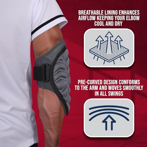 Exxact Sports Defender Baseball Elbow Guard - color: Dark Grey, size: Youth
