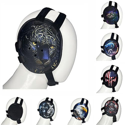 ROAR-INT BJJ Ear Guard New Easy to Adjust Design Wrestling Protective Headgear Wrestling Ear Guard MMA Jiu Jitsu - color: Tiger-Eagle