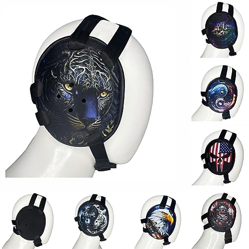 ROAR-INT BJJ Ear Guard New Easy to Adjust Design Wrestling Protective Headgear Wrestling Ear Guard MMA Jiu Jitsu - color: Tiger-Eagle