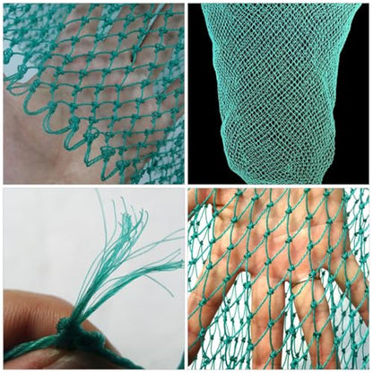 Toyvian Fishing Net Replacement Head Large Sturdy Nylon Mesh 35mm Medium Hole 40cm Diameter 36-Strand Large Outdoor Multi-use Fishing Accessory for Professional Anglers
