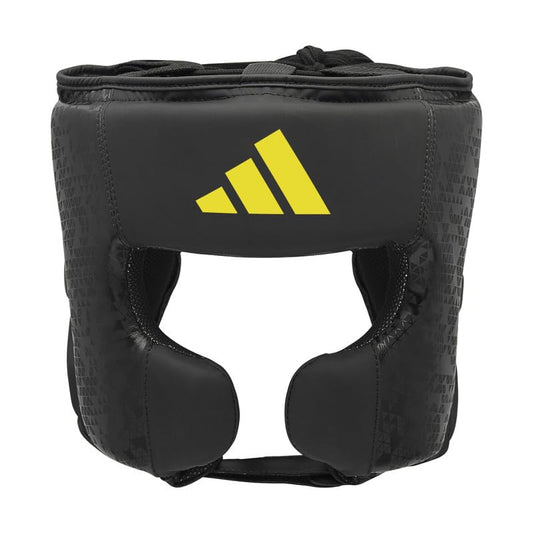 Adidas x Anderson Silva Head Guard - Premium PU Outer Shell, Multi-Density Foam Padding, CE Tested and Approved for Safety, Adjustable Velcro Straps for a
