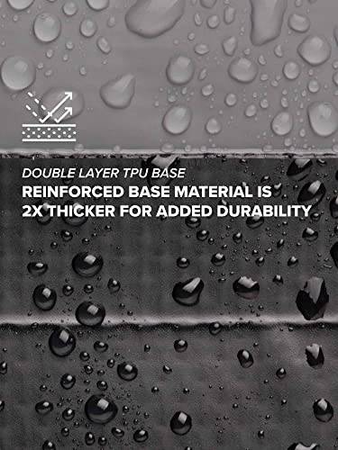 Heavy Duty Collapsible Bucket 3 Gallon (15L), Mesh Bag, Beach and Salt Water Ready, Durable Reinforced Design with Metal Hardware (Black 3 Gallon (15L))