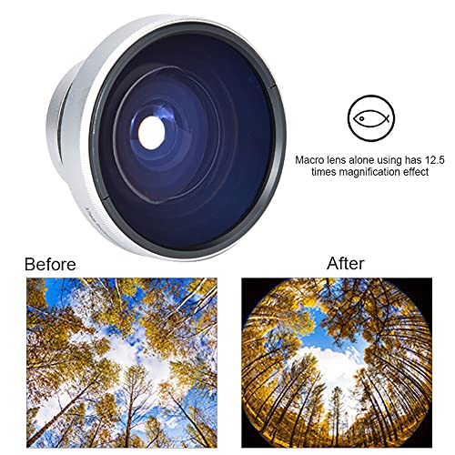 37mm 0.25X Super Fisheye Additional Lens - Strong Applicability - for Macro Closeup - for 37mm Caliber Camera Lenses