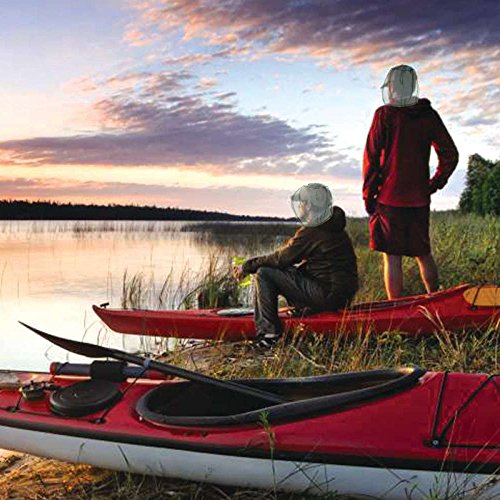 Mosquito Head Mesh Nets Gnat Face Netting for No See Ums Insects Bugs Gnats Biting Midges from Any Outdoor Activities, Works Over Most Hats (3pcs, Navy Green) - color: Navy Green