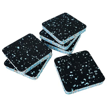 Luwint Treadmill Mat Pads, Rubber Foam Padding, Sound Isolation, Anti Vibration, Shock Absorbing, Noise Reduction Floor Protection Sheets for Treadmill, Washer Machine, Exercise Equipment - color: 6 Pcs