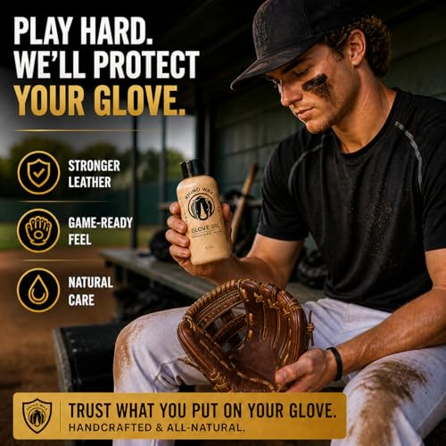 Rhino Wax Premium Baseball Glove Oil for Break-in & Glove Conditioning