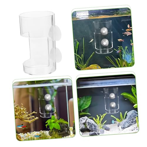 Fish Tank Feeder Cups Sinking Design Aquarium Feeding Cup Prevents Food Scattering Easy to Install Fish Feeding Tool for Various Aquariums