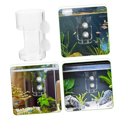 Fish Tank Feeder Cups Sinking Design Aquarium Feeding Cup Prevents Food Scattering Easy to Install Fish Feeding Tool for Various Aquariums