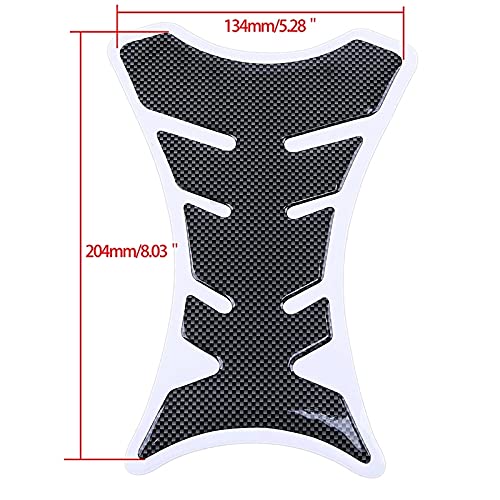 Fuel Tank Protector Decal, Chrome Decal Sticker Vinyl Decal Emblem Protection Gas Tank Pad for Yamaha YZF-600 R6 2017 2018 2019 2020 2021 Tank Sticker Protector