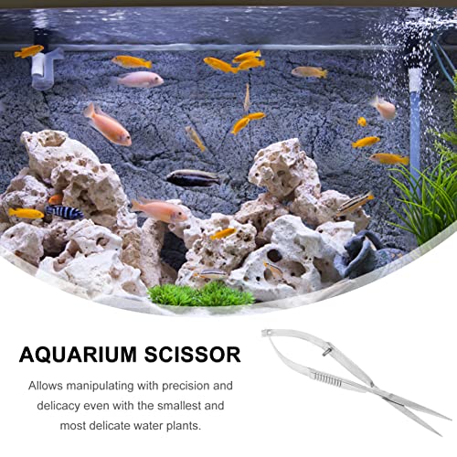 Balacoo Aquarium Scissor Stainless Steel Spring Scissor for Aquarium Fish Tank