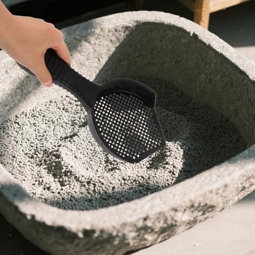 UPKOCH 2Pcs Durable Plastic Shovel with Ergonomic Handle for Easy Cleaning of Litter and Waste for Cats and Reptiles Design for Fine Sifting