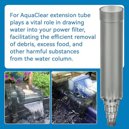 Filter Intake Extension Tube Repalcement for AquaClear Extension Tube for 70, 110 Power Filters Aquaclear Aquarium Filter Parts