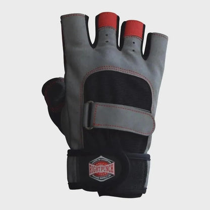 Karate Taekwondo Martial Arts Sparring Gloves, Half Finger, for Kickboxing and Punch Bag Training MMA - size: Large