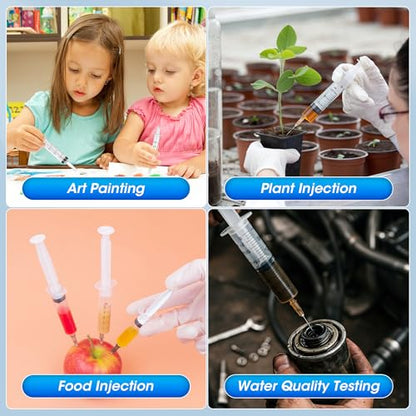 150 ml Large Syringe for Liquids, Syringe Without Needle, for Thick Liquids, 3 Pack Individually Wrapped - style: 150 mL