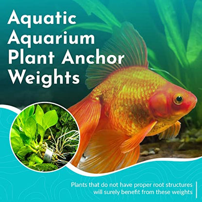 Anchor Lead Plant Holder Flexible Weight - Easy to Manipulate - Used for Submerge Plants in Aquariums or Ponds - 25 Piece Lead Strips - Grey
